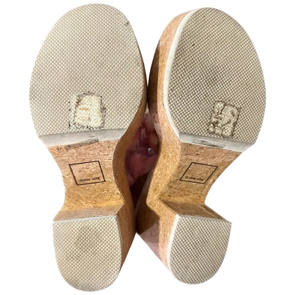 Dolce Vita Clear Strap Cork Platform Block Heel Sandals – Size 8.5 - Picture 7 of 8